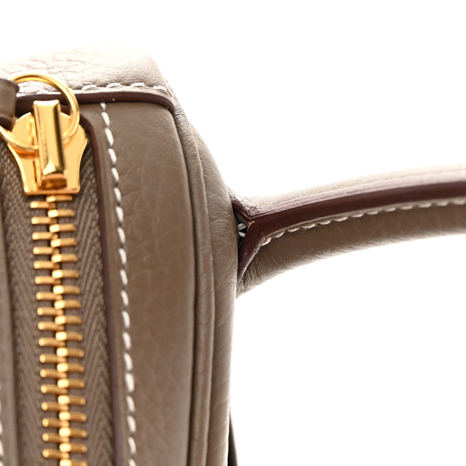 Hermes Taurillon Clemence Lindy 30 Etoupe 16 of 17