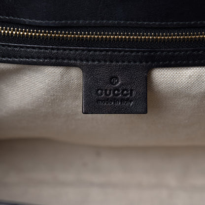 Gucci Guccissima Large Emily Chain Shoulder Bag Black 6 of 13
