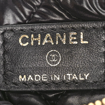 Chanel Lambskin Stitched Small Cosmetic Case Black 6 of 9