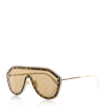 Fendi Acetate FF Fabulous Shield Sunglasses FF M0039/G/S White 1 of 8