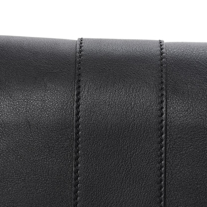 Fendi Vitello Dolce Lace Up Baguette Black 8 of 14