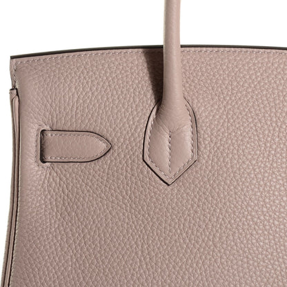 Hermes Taurillon Clemence Birkin 30 Glycine 20 of 23