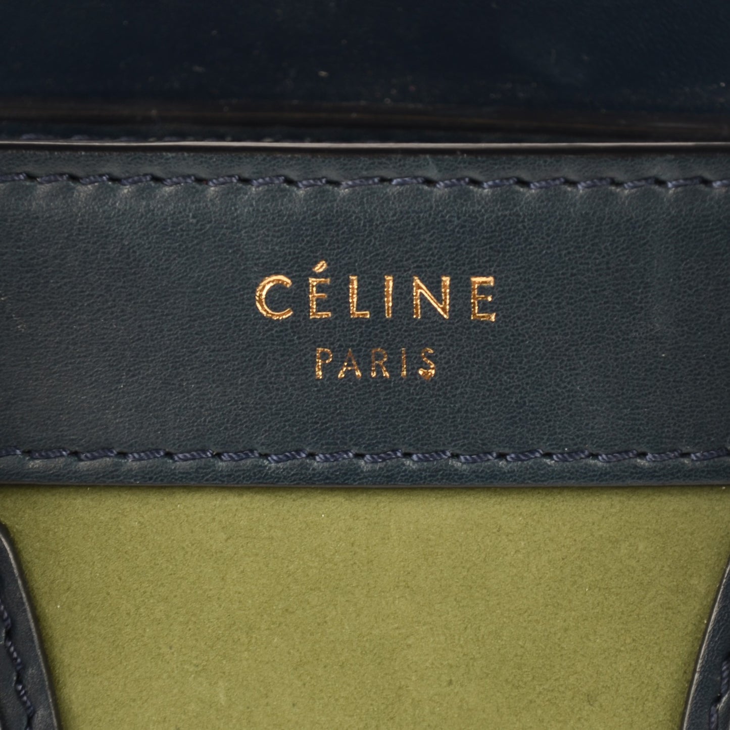 Nubuck Smooth Calfskin Nano Tri-Color Luggage Green