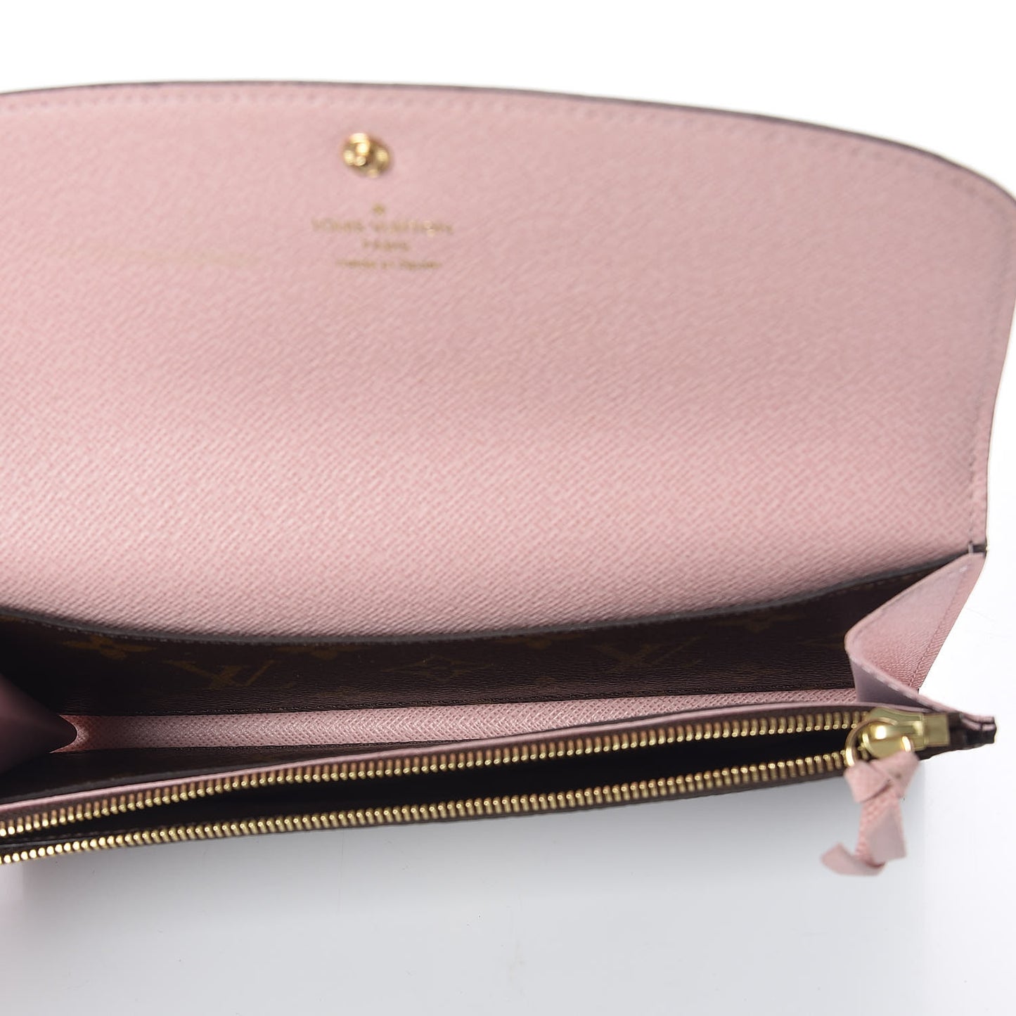 Monogram Emilie Wallet Rose Ballerine
