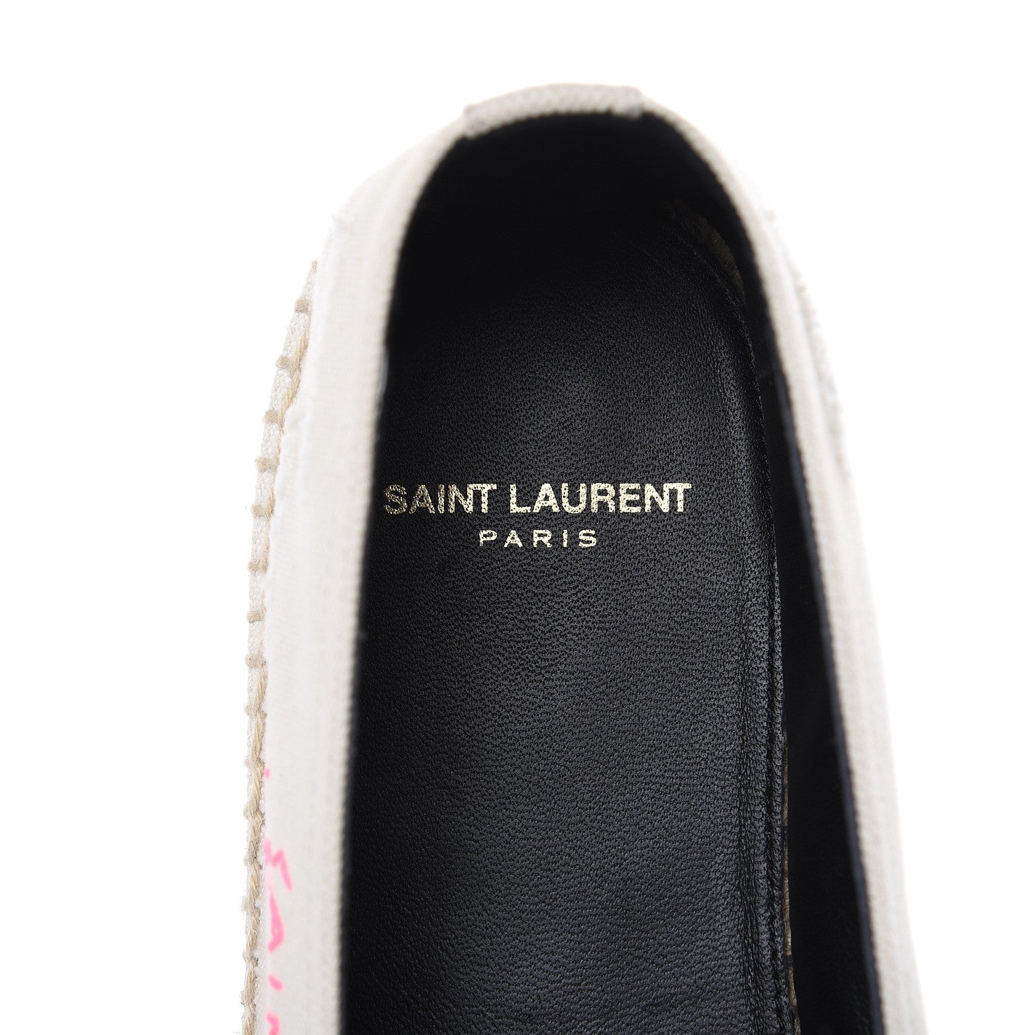 Saint Laurent Canvas Elba Logo Embroidered Espadrilles 42 Panna 7 of 10