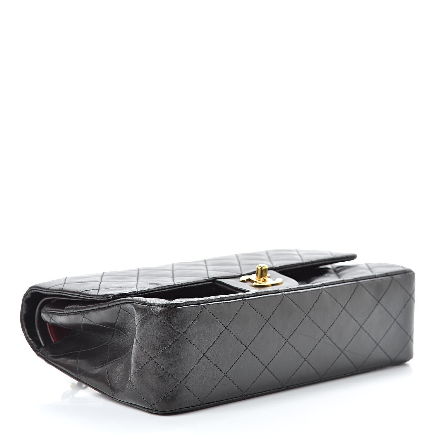Chanel Lambskin Quilted Medium Double Flap Black 4 of 13