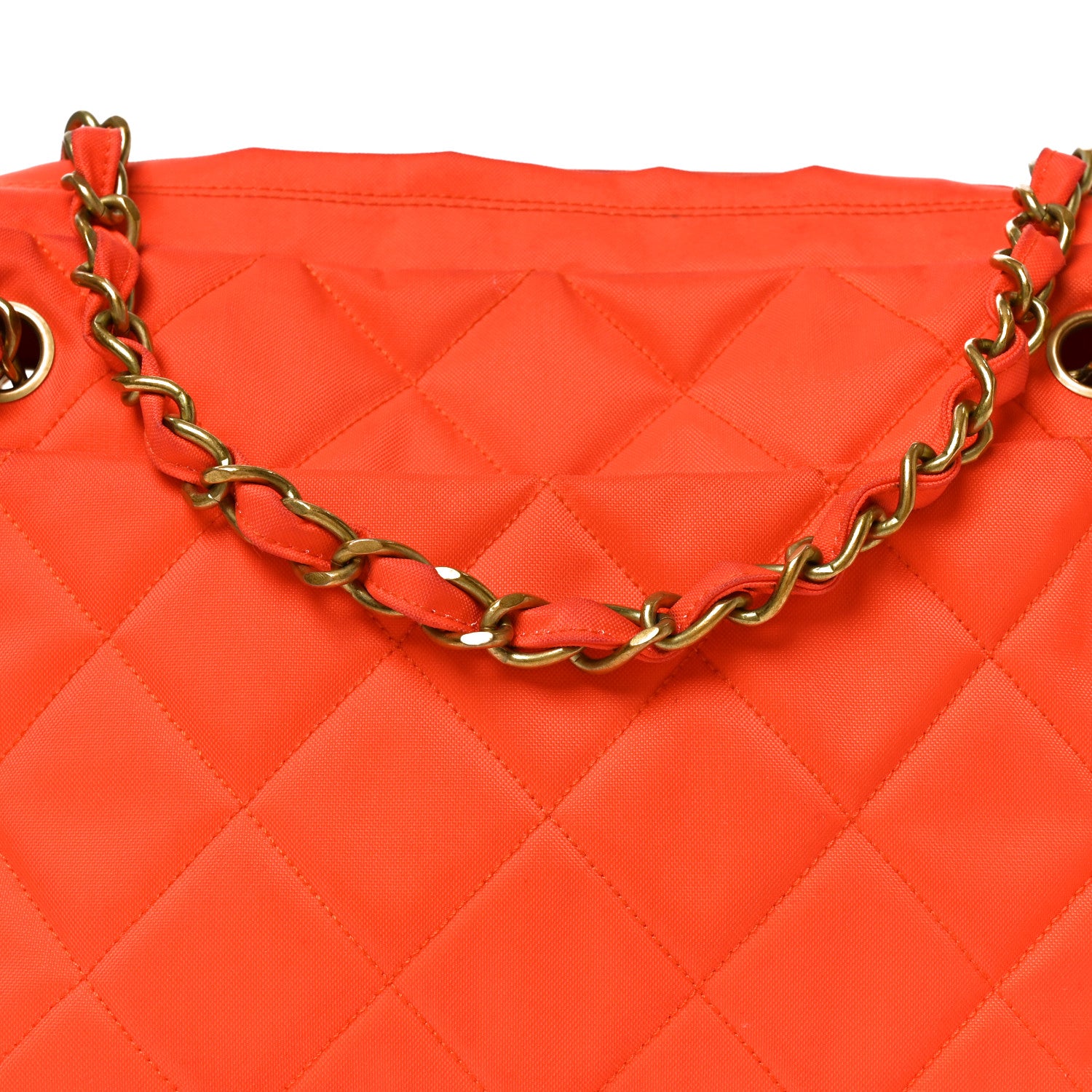 Chanel Quilted Camera Case Orange 8 of 10