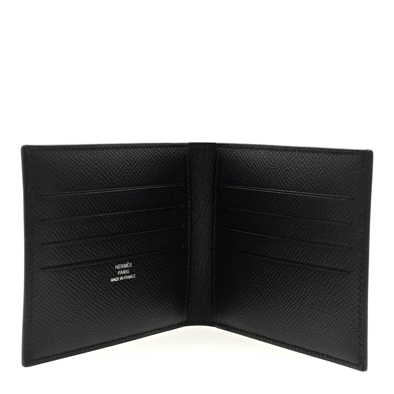 Hermes Epsom Citizen Twill Compact Wallet Black 5 of 6