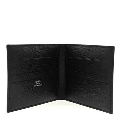 Hermes Epsom Citizen Twill Compact Wallet Black 5 of 6