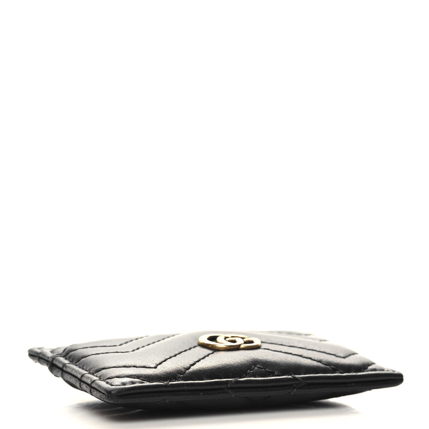 Gucci Calfskin Matelasse GG Marmont Card Holder Black 4 of 8
