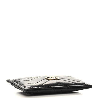 Gucci Calfskin Matelasse GG Marmont Card Holder Black 4 of 8