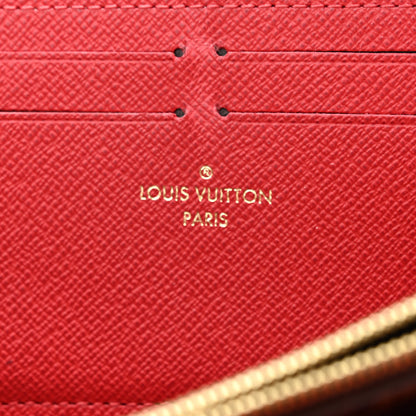 Louis Vuitton Damier Ebene Clemence Wallet Cherry 6 of 11