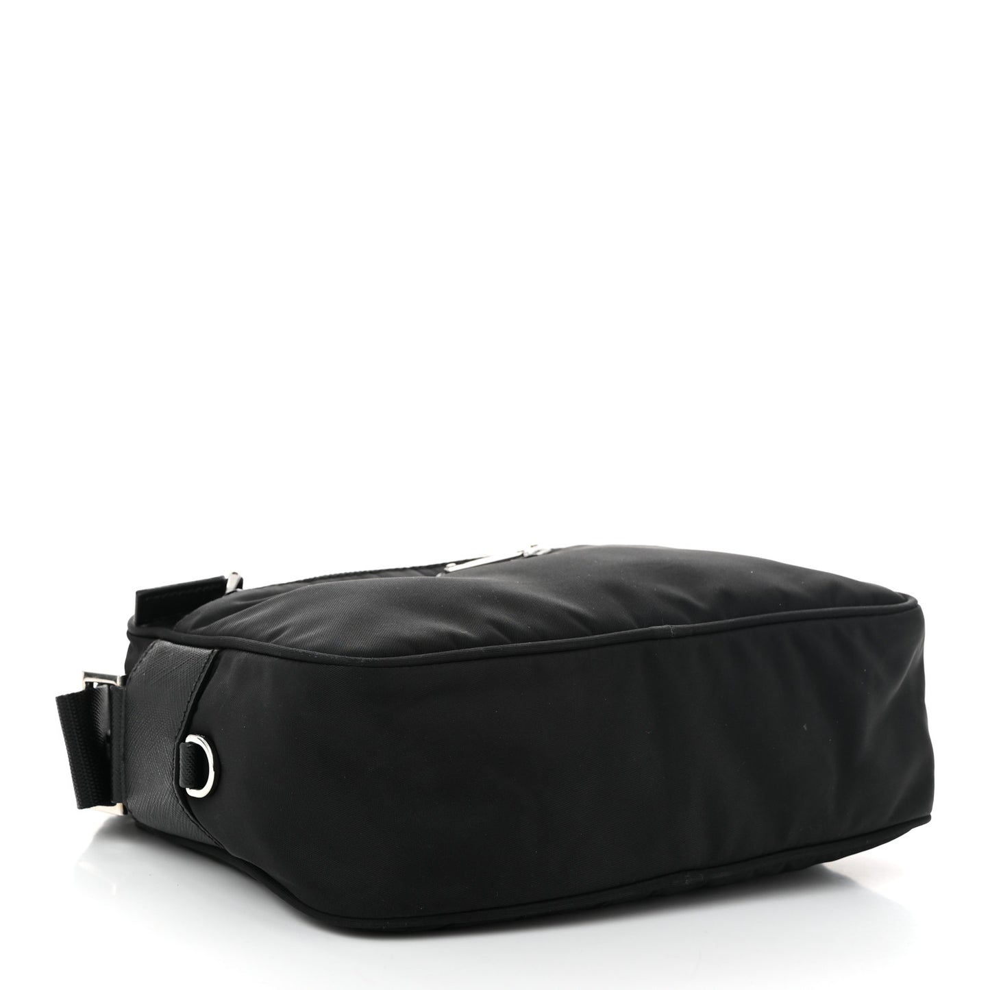 Tessuto Nylon Triangle Shoulder Bag Black