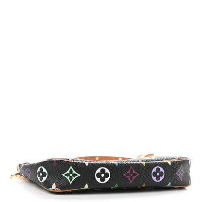 Louis Vuitton Monogram Multicolor Pochette Accessories Black 4 of 9