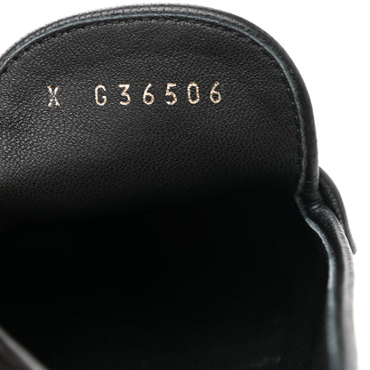 Chanel Lambskin Quilted Boy Loafers 36.5 Black 7 of 11