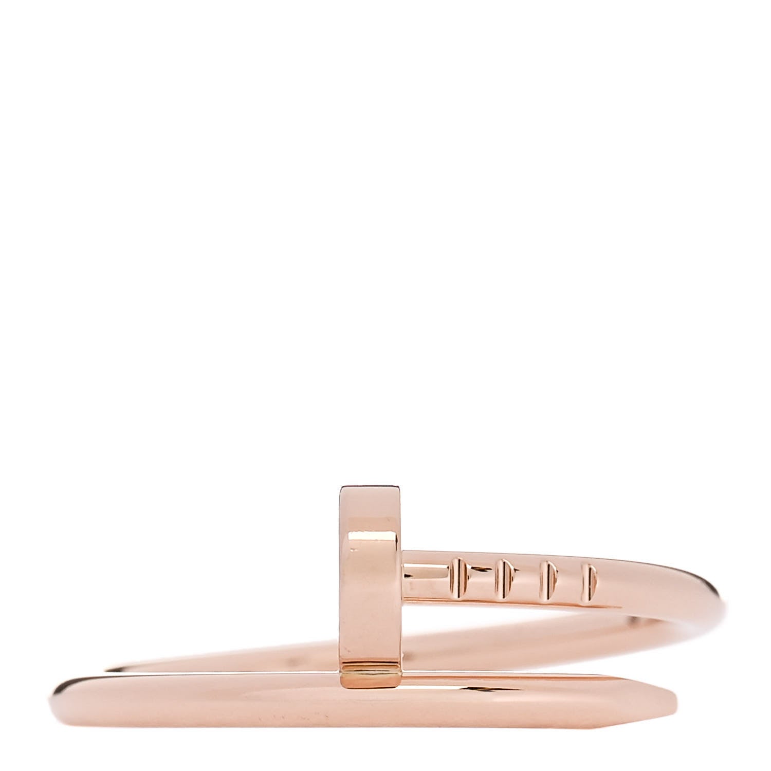 Cartier 18K Pink Gold Small Juste Un Clou Ring 56 7.5 1 of 5