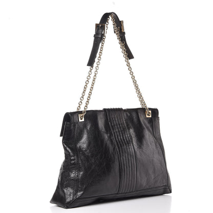 Fendi Vitello Acqua Maxi Baguette Shoulder Bag Black 3 of 9