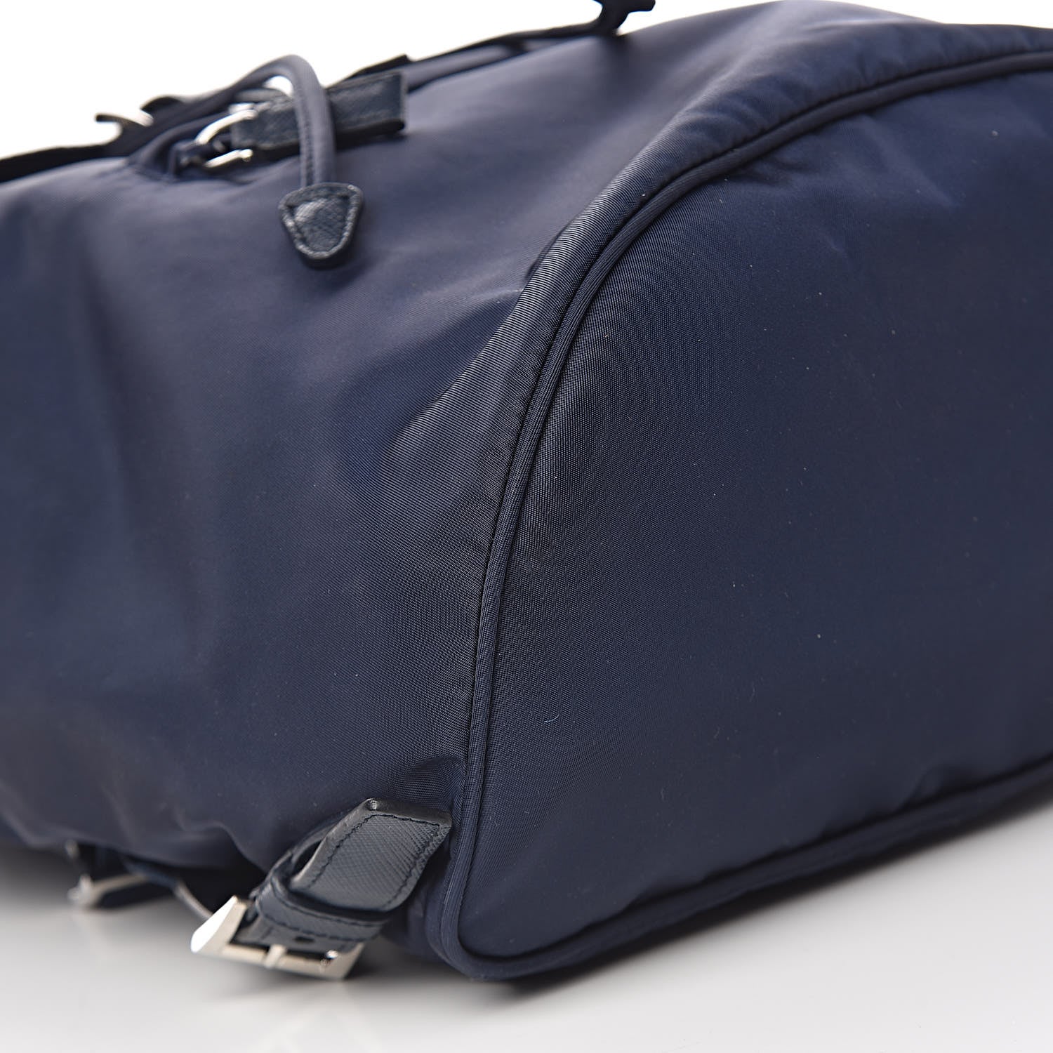 Prada Nylon Vela Saffiano Medium Cinch Backpack Baltico 11 of 13