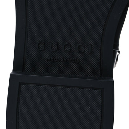 Gucci Shiny Calfskin Michelangelo Slim Horsebit Riding Boots 38 Black 7 of 11