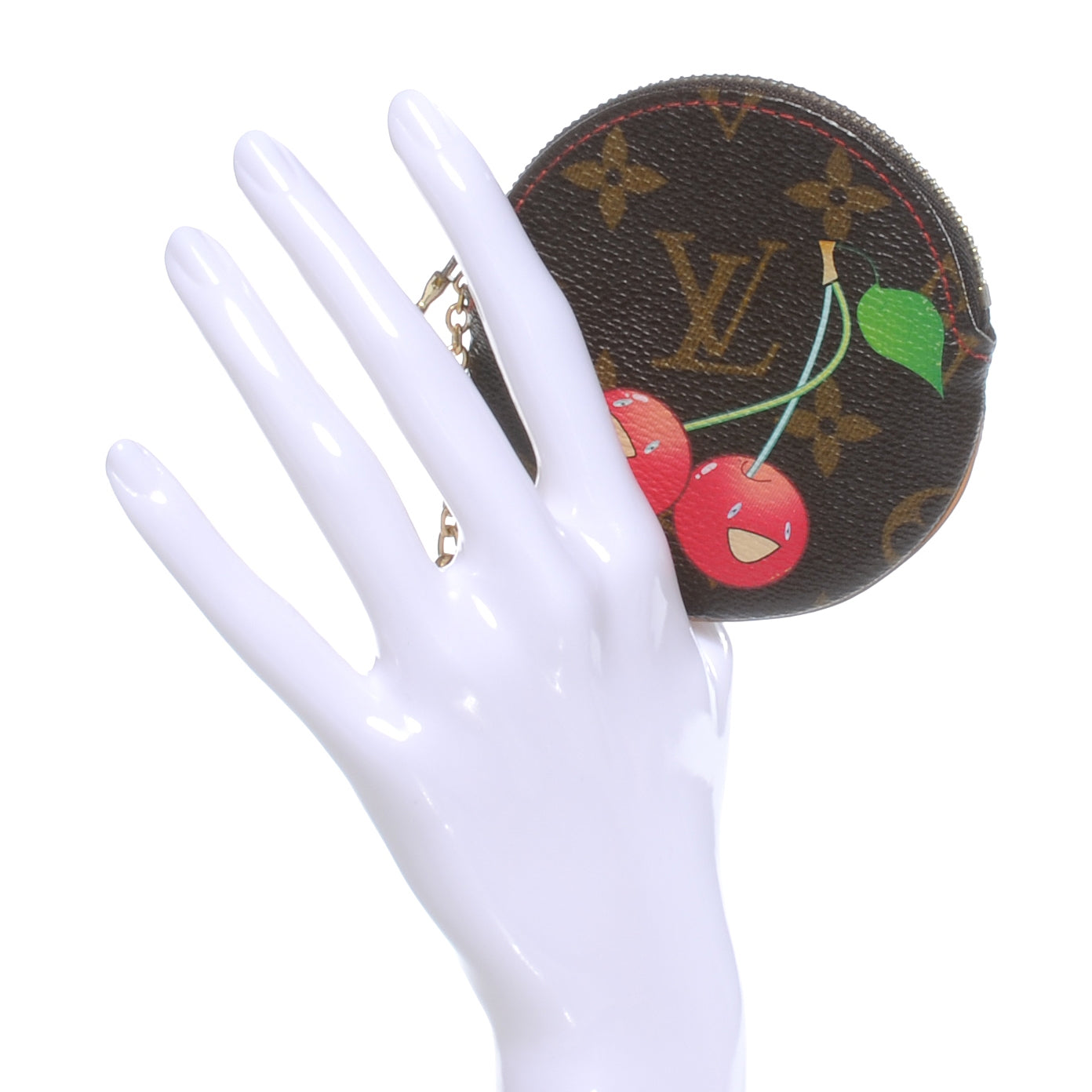 Louis Vuitton Monogram Cerises Round Coin Purse 2 of 7