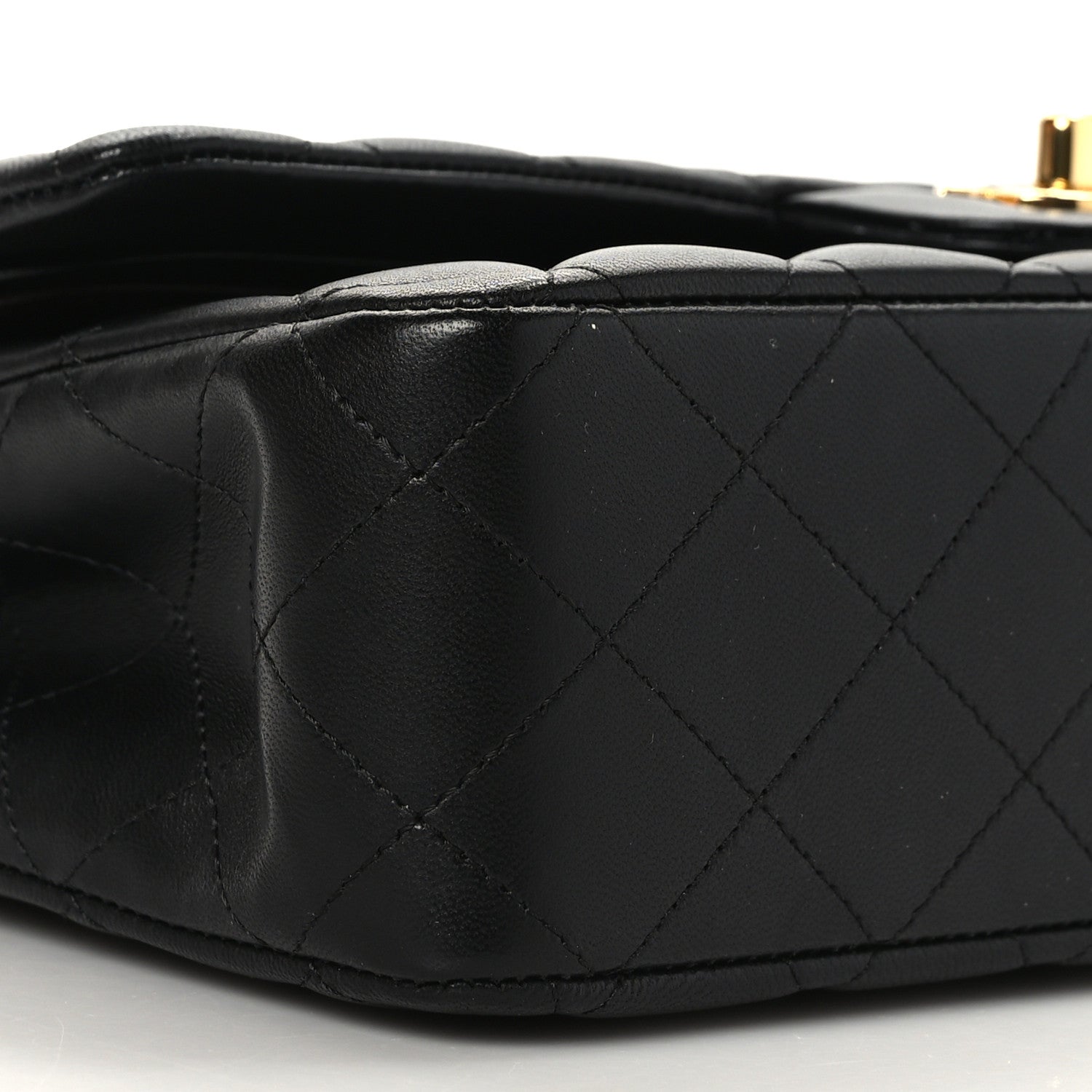 Chanel Lambskin Quilted Medium Double Flap Black 8 of 9