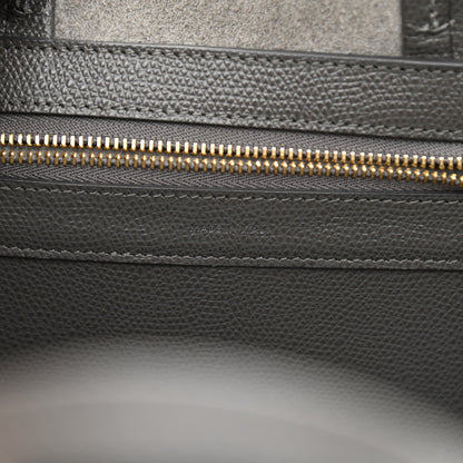 Celine Grained Calfskin Small Vertical Cabas Grey 7 of 11
