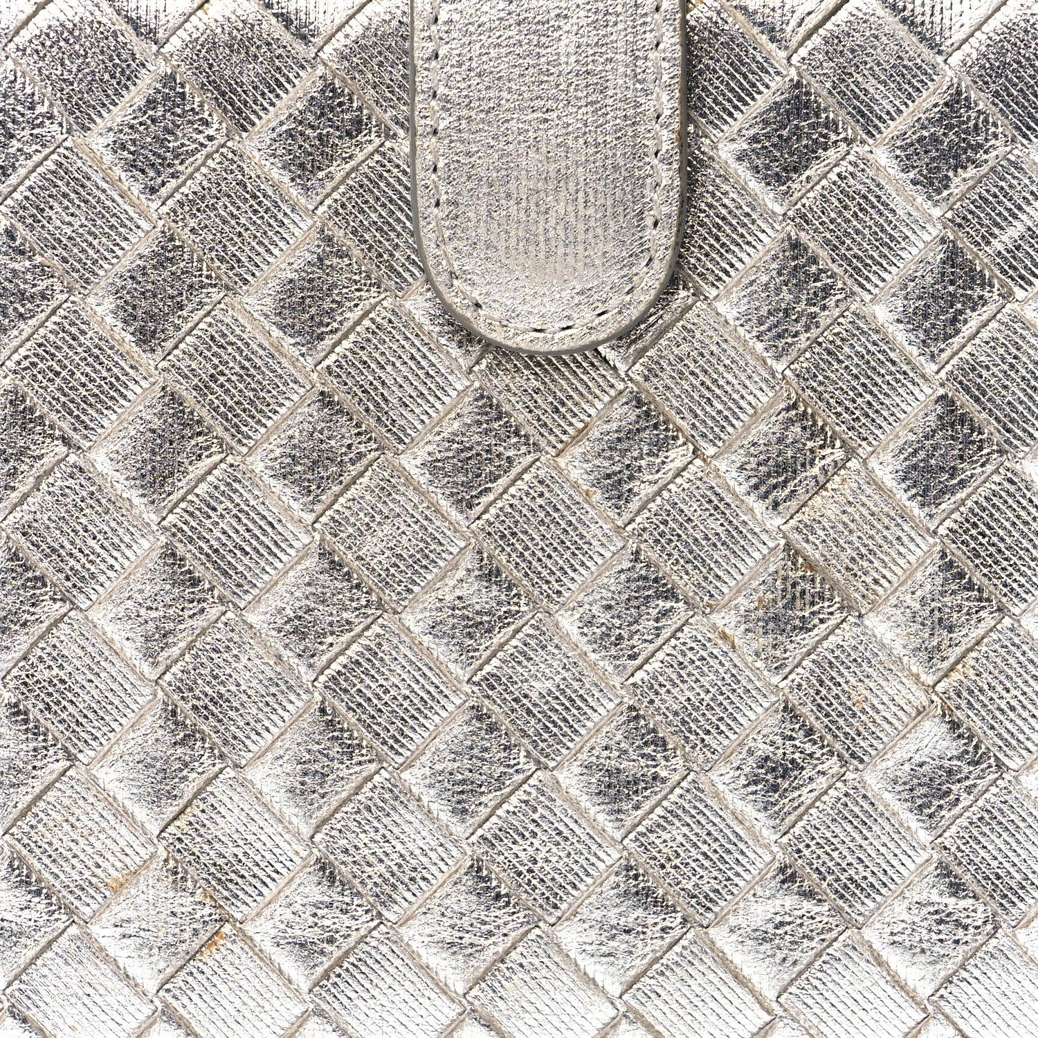 Bottega Veneta Metallic Grosgrain Intrecciato Continental Wallet Silver 8 of 9