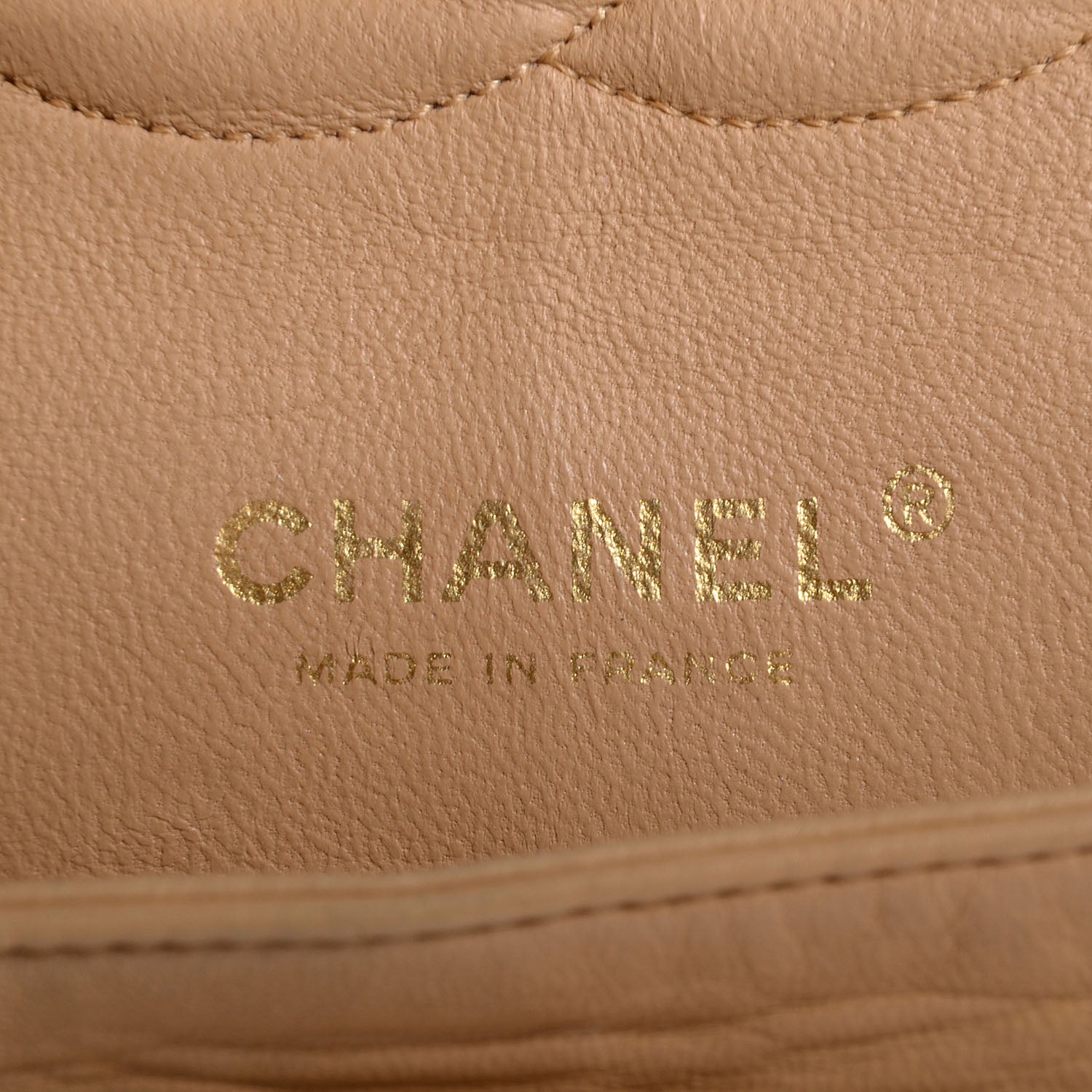 Chanel Lambskin Medium Double Flap Beige 7 of 10