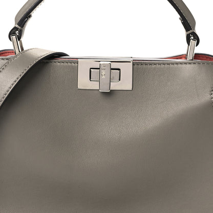 Fendi Vitello Tahiti Burro Bi-Color Medium Peekaboo Iconic Essentially Satchel Maya Camelia Confetto 9 of 11