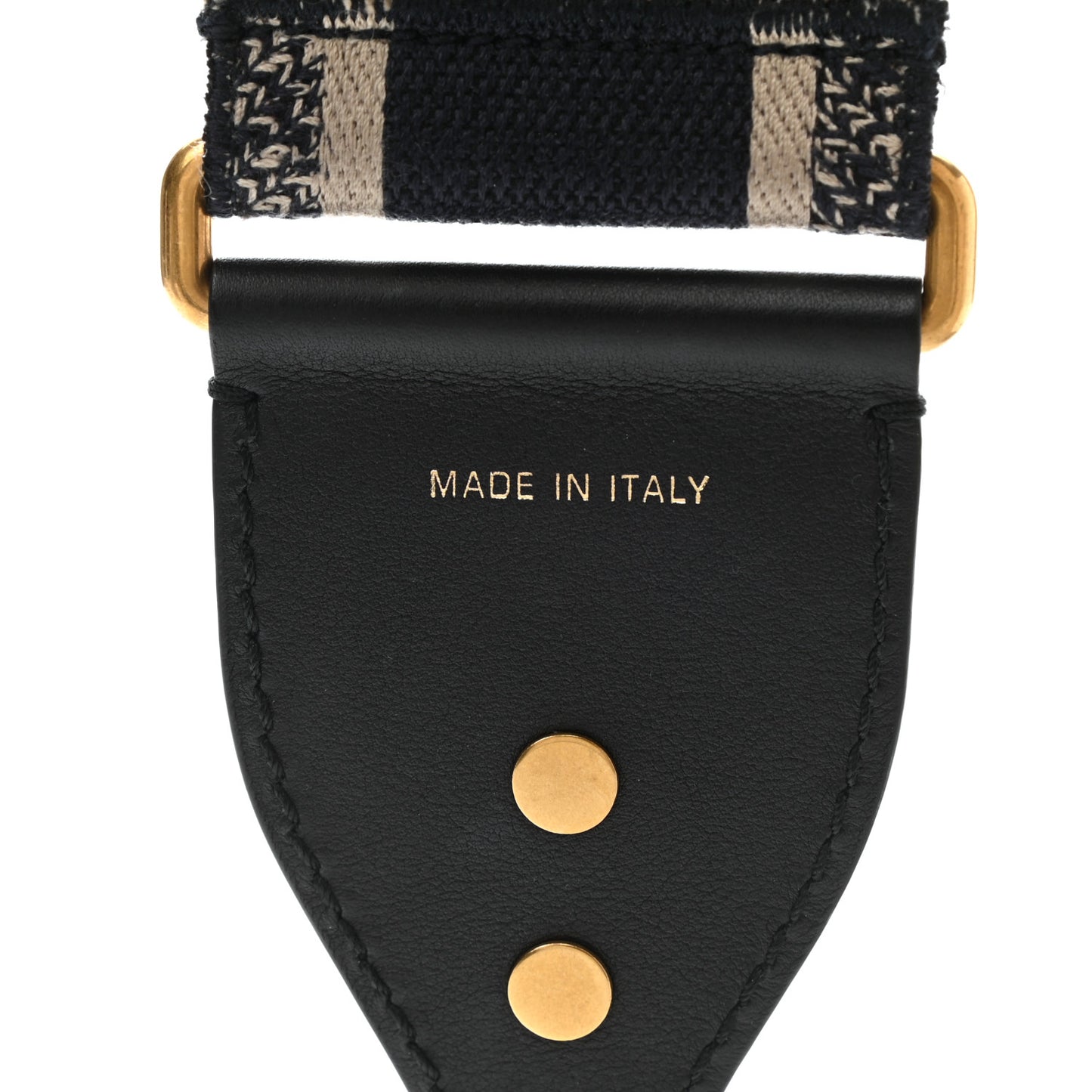 Canvas Embroidered Shoulder Strap Blue