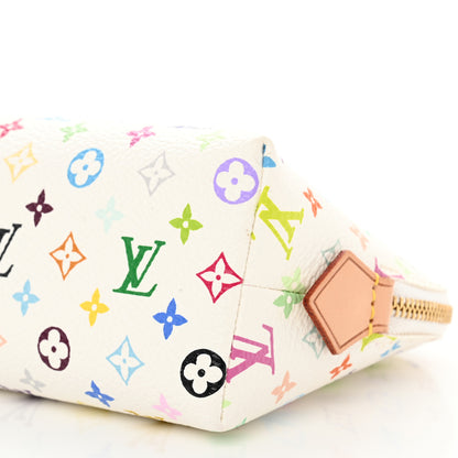 Louis Vuitton Monogram Multicolor Cosmetic Pouch White Litchi 9 of 9