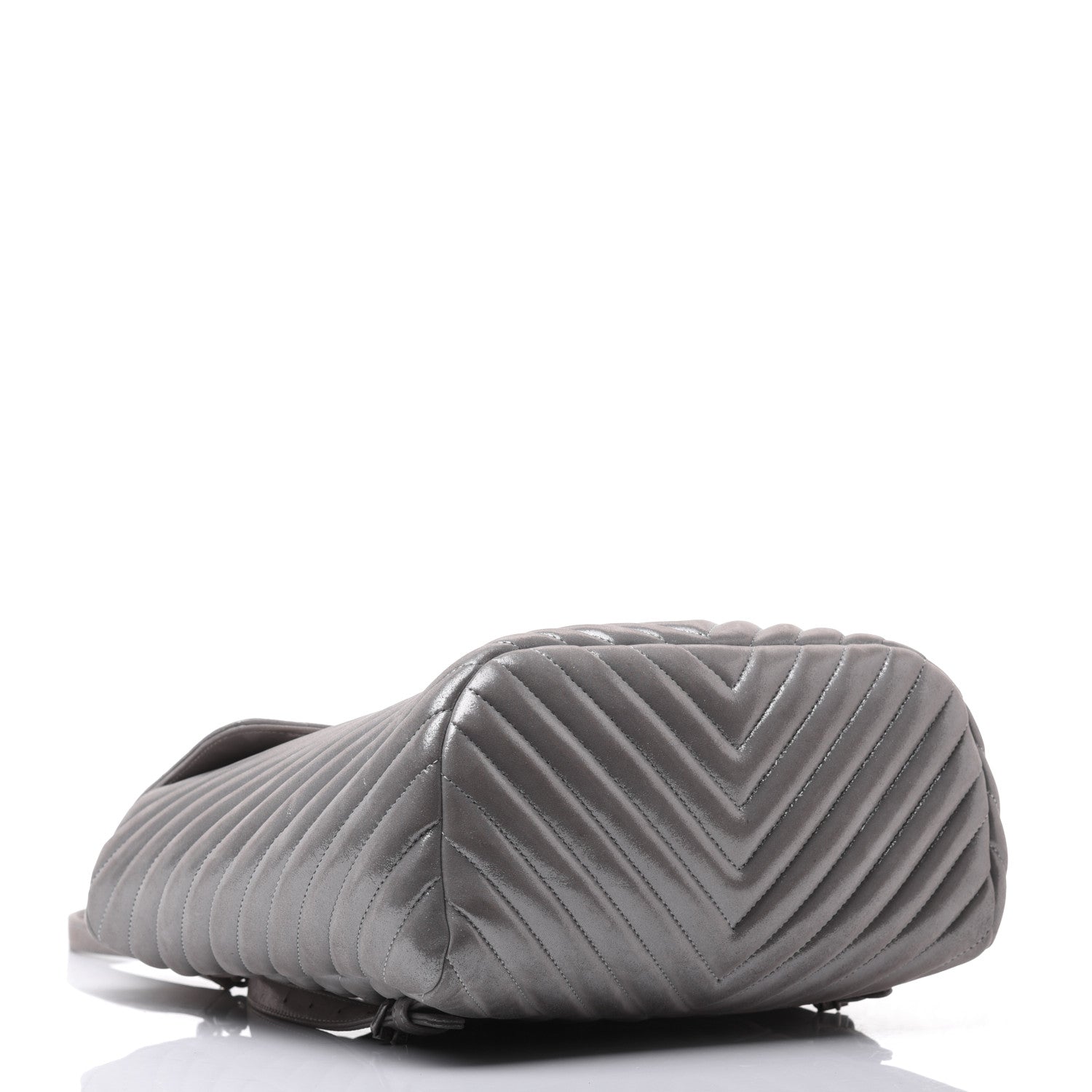 Chanel Metallic Calfskin Chevron Quilted Small Urban Spirit Backpack Silver 3 of 31