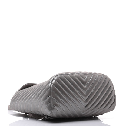 Chanel Metallic Calfskin Chevron Quilted Small Urban Spirit Backpack Silver 3 of 31