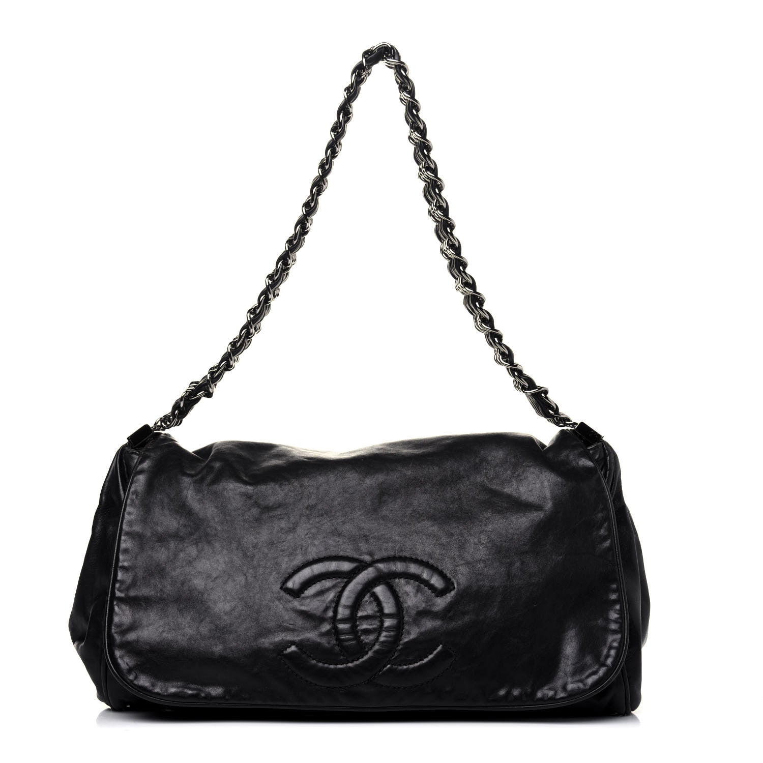 Chanel Calfskin Large Rock and Chain Flap Black 1 of 20