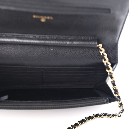 Chanel Caviar Quilted Wallet On Chain WOC Black 4 of 4