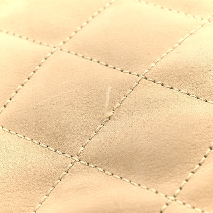 Saint Laurent Nubuck Suede Quilted Maxi Icare Shopping Tote Beige 13 of 14