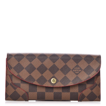 Louis Vuitton Damier Ebene Caissa Wallet Cherry 1 of 8