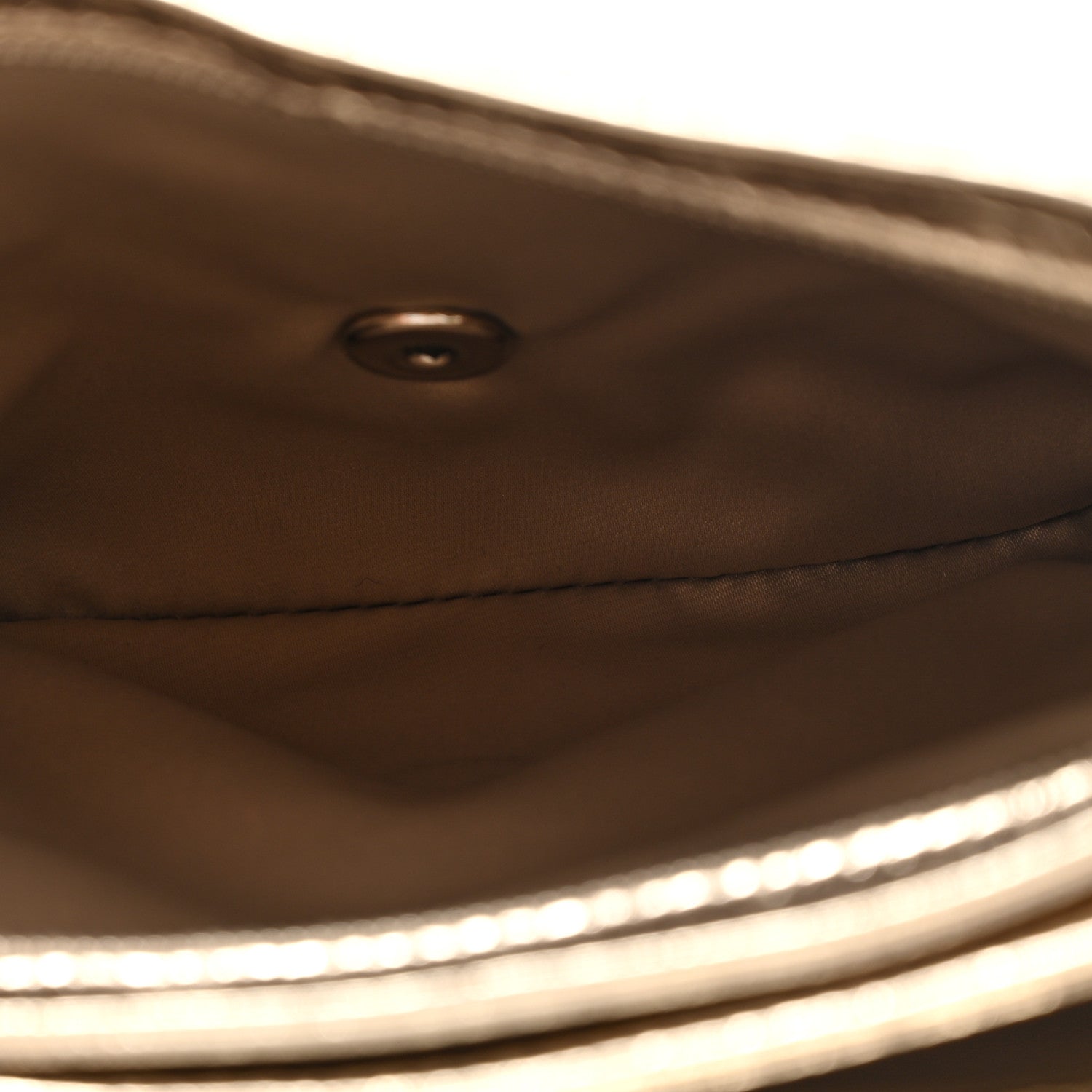 Chanel Metallic Crackled Calfskin Medium Clam's Pocket Flap Gold 5 of 14