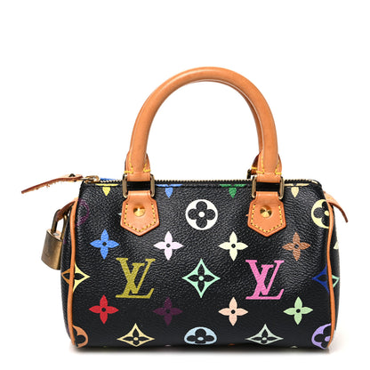 Louis Vuitton Monogram Multicolor Mini Sac HL Speedy Black 1 of 10