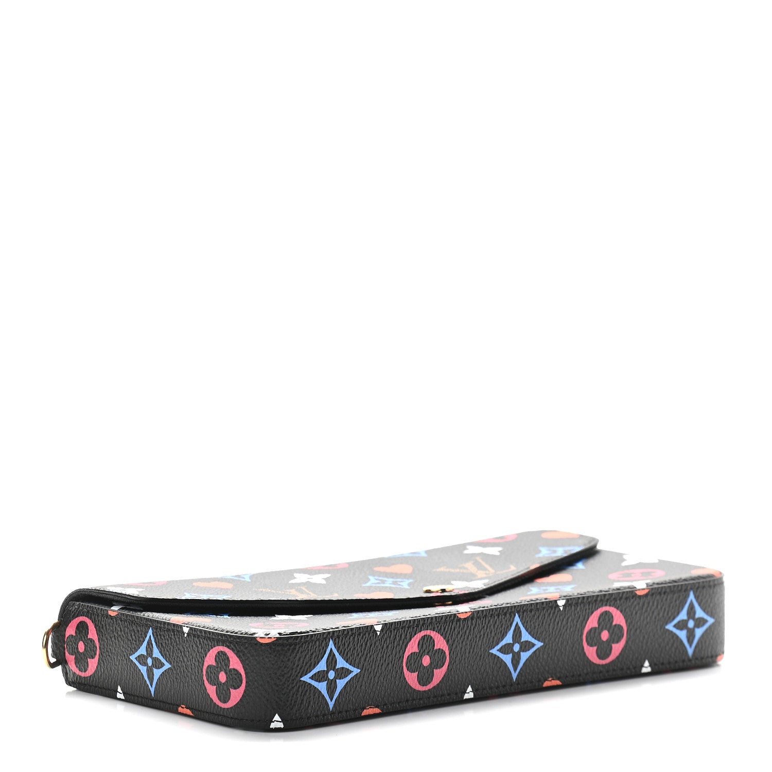 Louis Vuitton Game On Felicie Chain Wallet Black 5 of 9