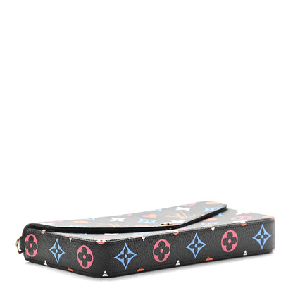 Louis Vuitton Game On Felicie Chain Wallet Black 5 of 9