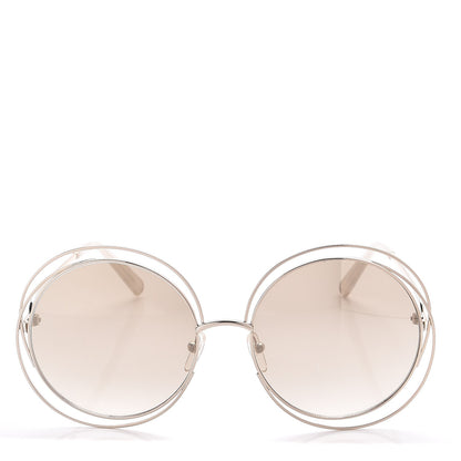 Chloe Oversize Round Carlina Oversized Round Sunglasses CE114S Gold Peach Pink 2 of 6