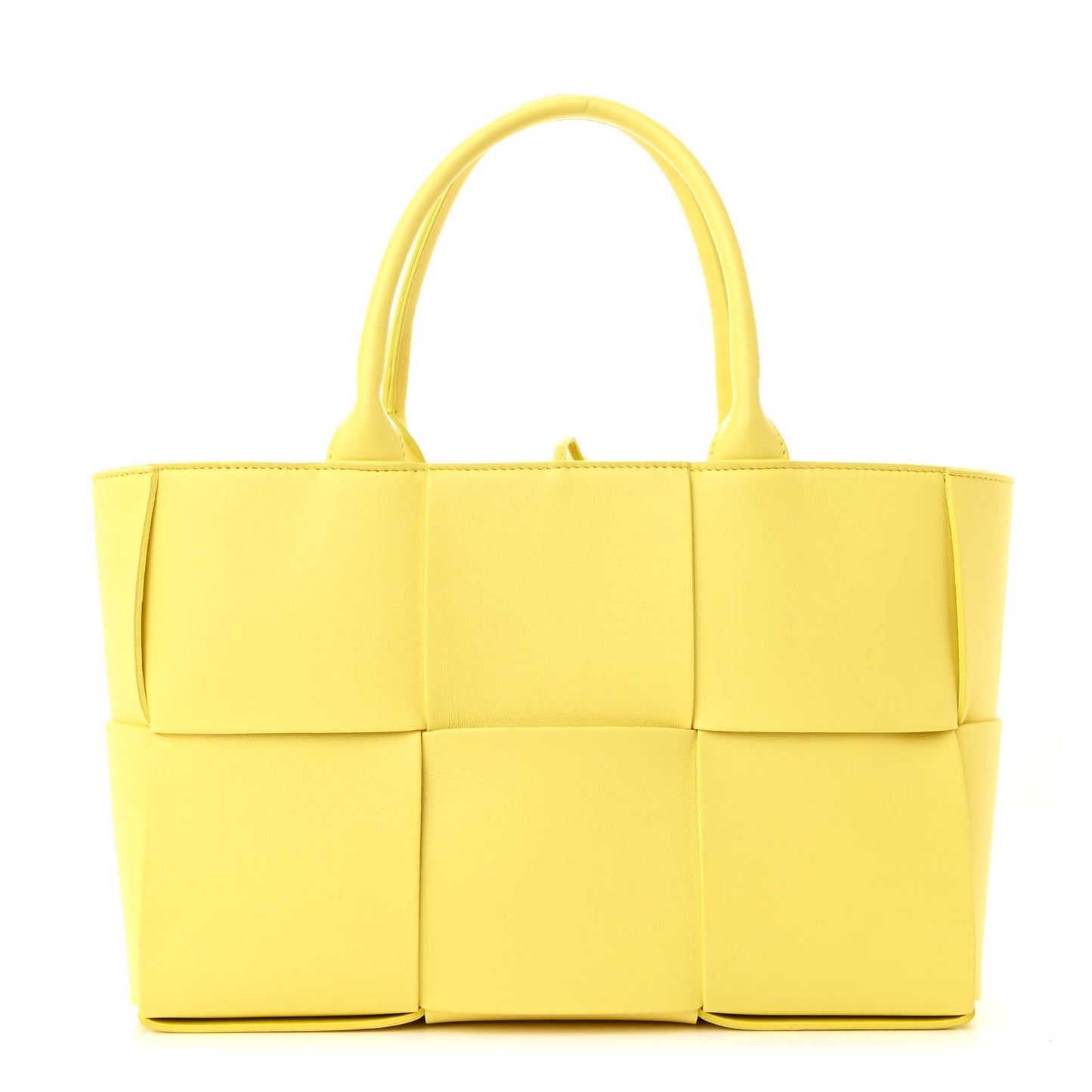 Calfskin Intreccio Small Arco Tote Sherbert