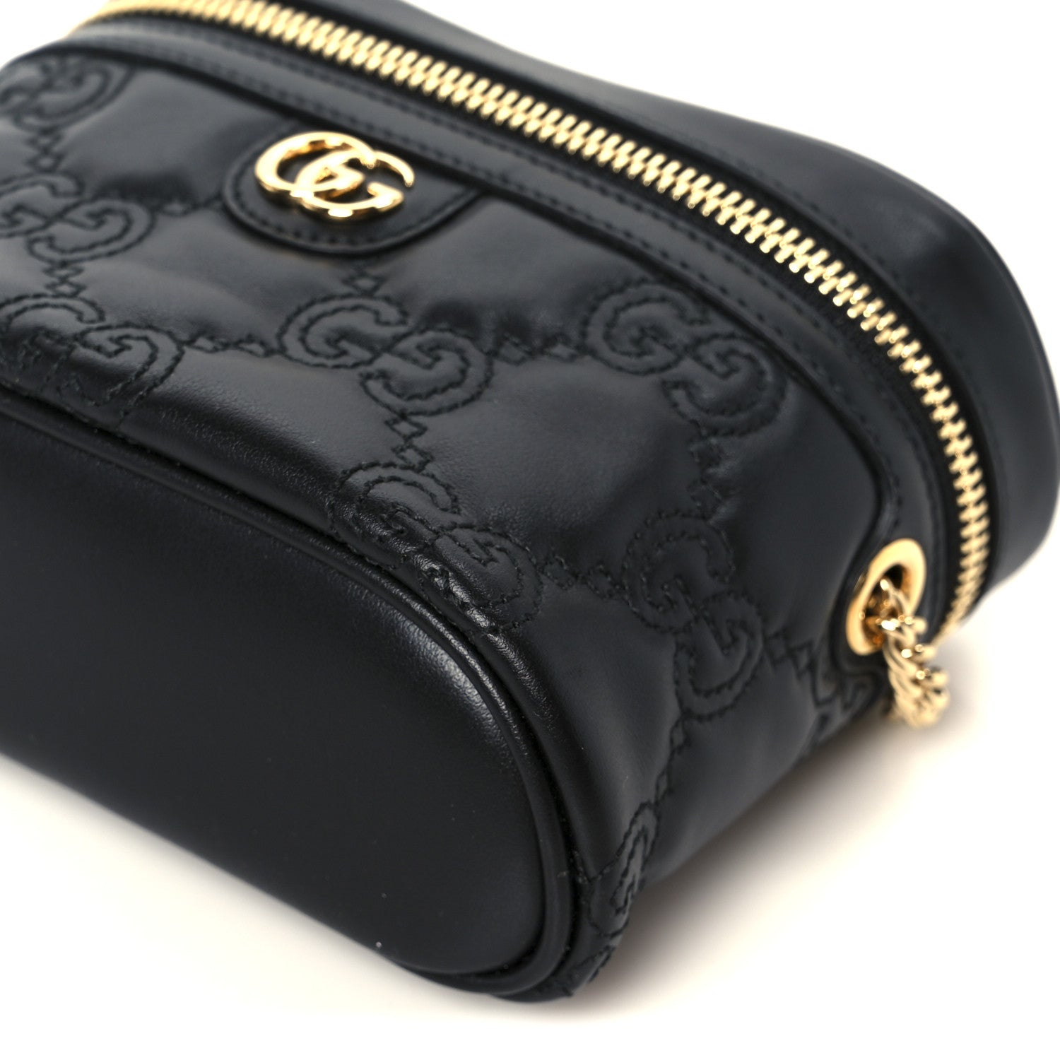 Gucci Calfskin GG Matelasse Mini Top Handle Bag Black 10 of 10