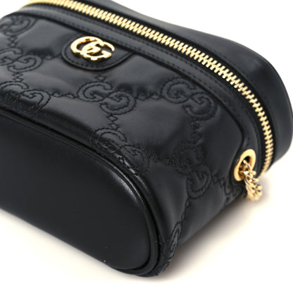 Gucci Calfskin GG Matelasse Mini Top Handle Bag Black 10 of 10
