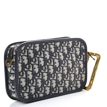 Christian Dior Oblique Diorquake Clutch Blue 2 of 7