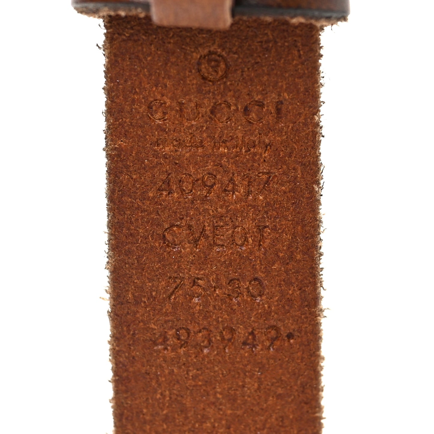 Faded Calfskin Double G 20mm Belt 75 30 Cuir