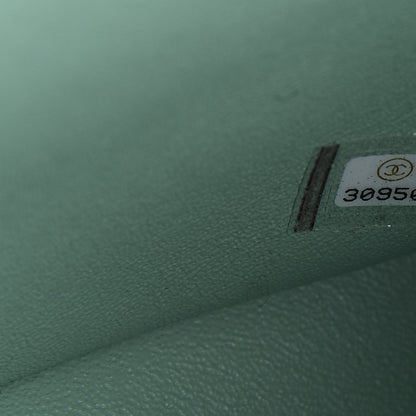 Chanel Lambskin Quilted Mini Rectangular Flap Light Green 9 of 9