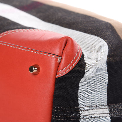Burberry Canvas Mega Check Medium Maidstone Red 11 of 14