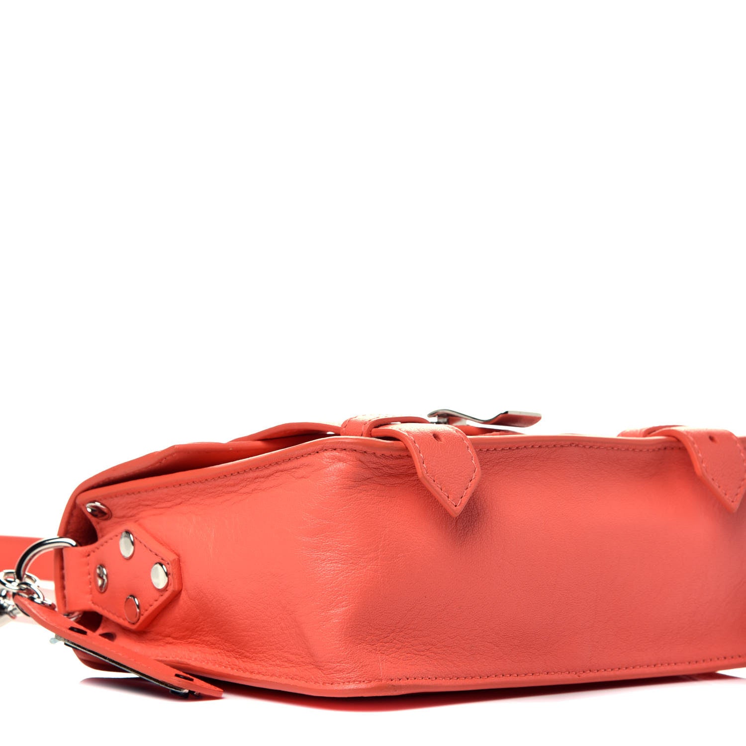 Proenza Schouler Lambskin PS1 Mini Crossbody Bag Neon Coral 8 of 9